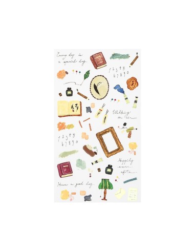 Transfer Sticker 2581 Motif Stationery | Midori