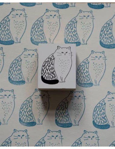 Cat Wood Stamp | Ivy Snow