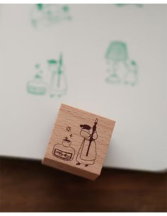 Ink & Tape Wood Stamp | Ivy Snow