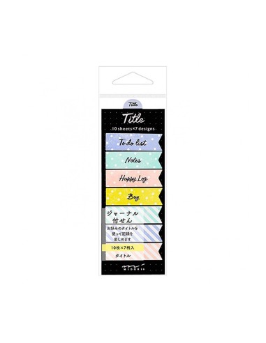Sticky Notes Journal Title Ribbon | Midori