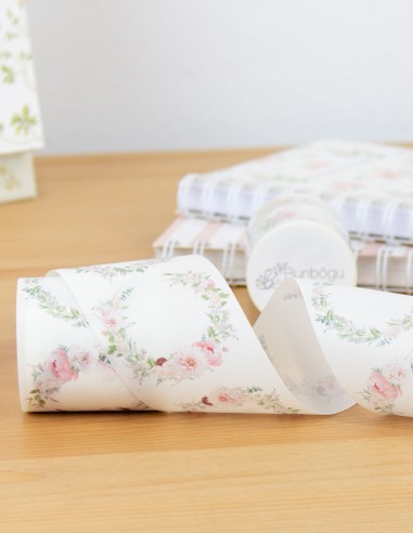 Washi Tape Coronas Peony 50 mm | Bunbōgu