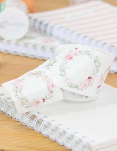 Washi Tape Coronas Peony 50 mm | Bunbōgu