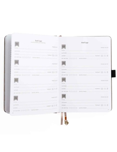 Libreta A5 Vintage Library in Lilac [Diario de lecturas] | Archer & Olive