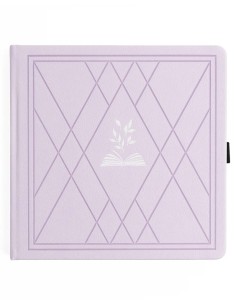 Libreta 8x8 Vintage Library in Lilac [Puntos] | Archer & Olive