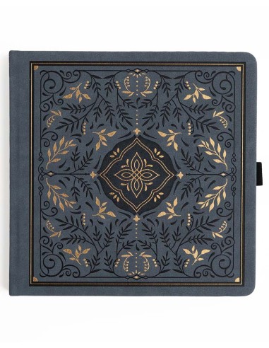 Libreta 8x8 Storybook in Navy [Hojas en Blanco Liso] | Archer & Olive