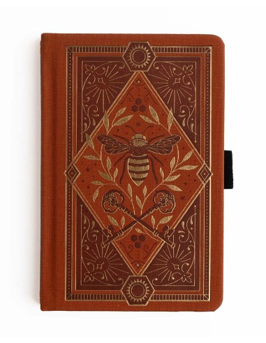 Keeper of the Bees in Rust Teal Pocket [Dot Grid] Notebook | Archer & Olive