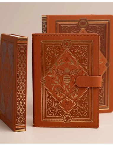 Keeper of the Bees in Rust Teal Pocket [Dot Grid] Notebook | Archer & Olive