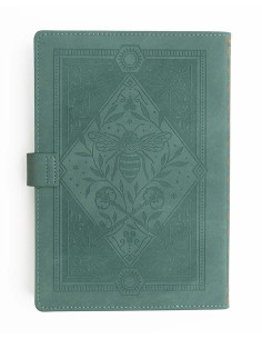 Keeper of the Bees in Soft Teal Everyday Deluxe A5 Cover + Softcover [Dot Grid] Notebook | Archer & Olive