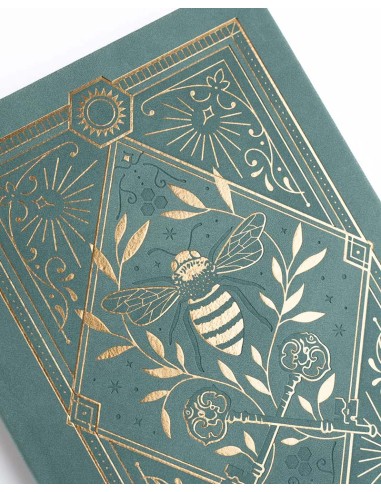 Libreta A5 Keeper of the Bees in Soft Teal [Hojas en Blanco Liso] | Archer & Olive