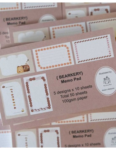Bearkery Memo Pad| Eileen Tai