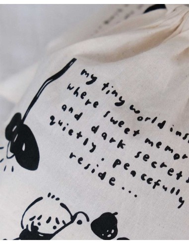 My Tiny World Inside Drawstring Pouch| Eileen Tai