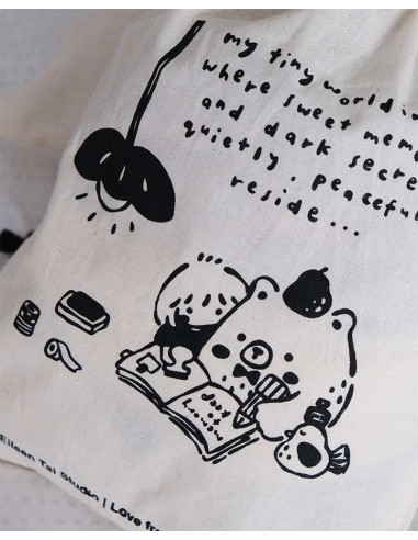 My Tiny World Inside Drawstring Pouch| Eileen Tai