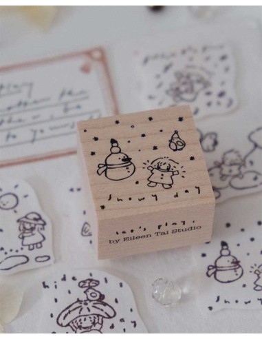 Snowy Day [Let's Play Collection] Wood Stamp | Eileen Tai