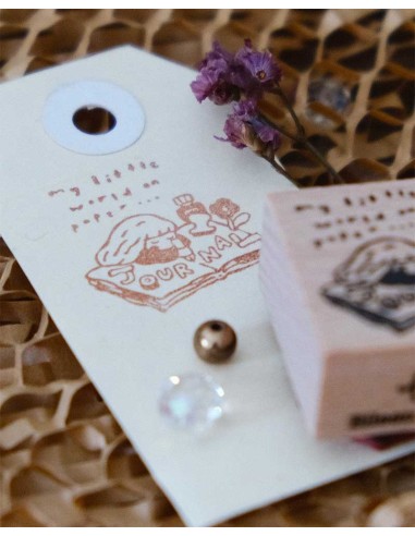 My World on Paper Wood Stamp | Eileen Tai