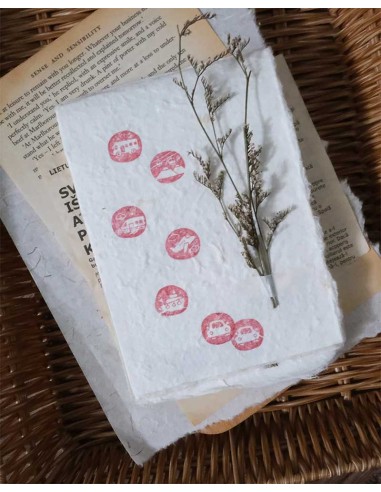 Mini Bus [Let's Go! Mini Collection] Wood Stamp | Eileen Tai