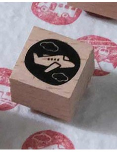 Mini Plane [Let's Go! Mini Collection] Wood Stamp | Eileen Tai