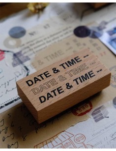 Date & Time [Travel Journaling Basic Collection] Wood Stamp | Eileen Tai