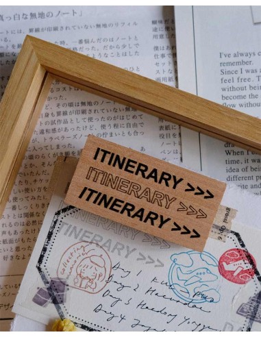 Itinerary [Travel Journaling Basic Collection] Wood Stamp | Eileen Tai