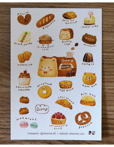 Pegatinas Bearkery [Color] | Eileen Tai
