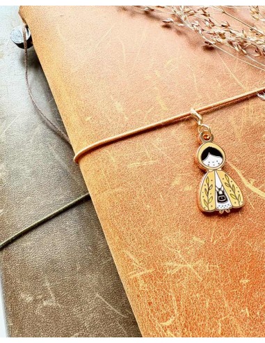 Enamel Charm Dotti Girl | Nikki Dotti