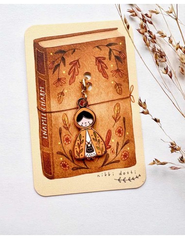 Dotti Girl Enamel Charm | Nikki Dotti