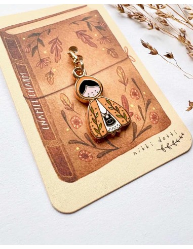 Dotti Girl Enamel Charm | Nikki Dotti