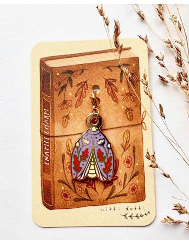 Enamel Charm Moth | Nikki Dotti