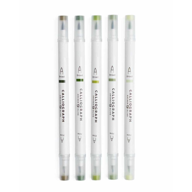 Rotuladores Calliograph Leaf Green | Archer & Olive