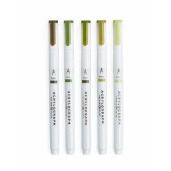 Rotuladores Acrylograph Leaf Green 0.7mm | Archer & Olive