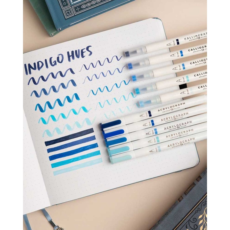 Indigo Acrylograph Pens 0.7mm | Archer & Olive