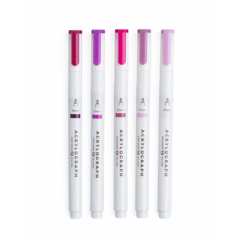 Rotuladores Acrylograph Fuchsia 0.7mm | Archer & Olive