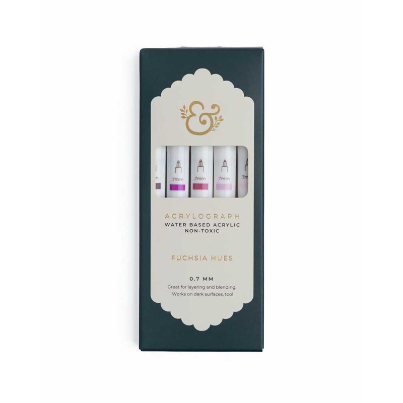 Rotuladores Acrylograph Fuchsia 0.7mm | Archer & Olive