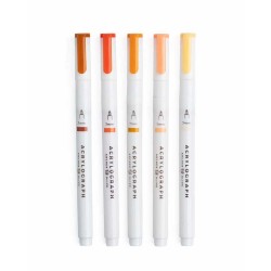 Burnt Orange Acrylograph Pens 0.7mm | Archer & Olive