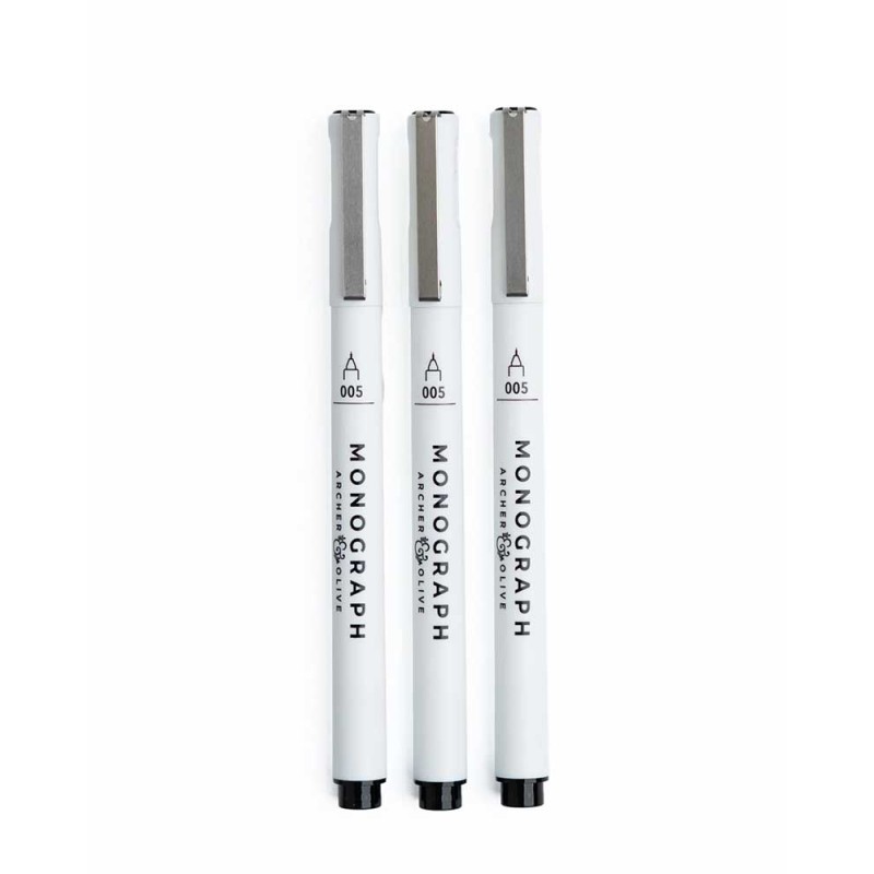 Set de 3 Rotuladores Fineliner [005] | Archer & Olive