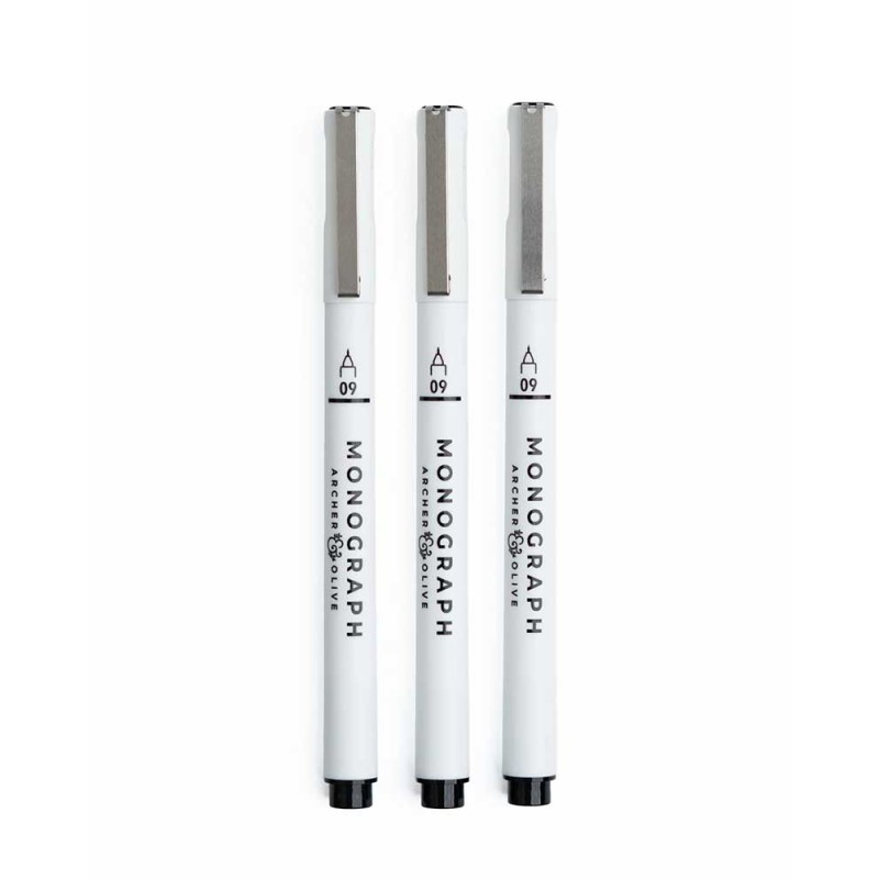Fineliner Pens [09] Set of 3 | Archer & Olive