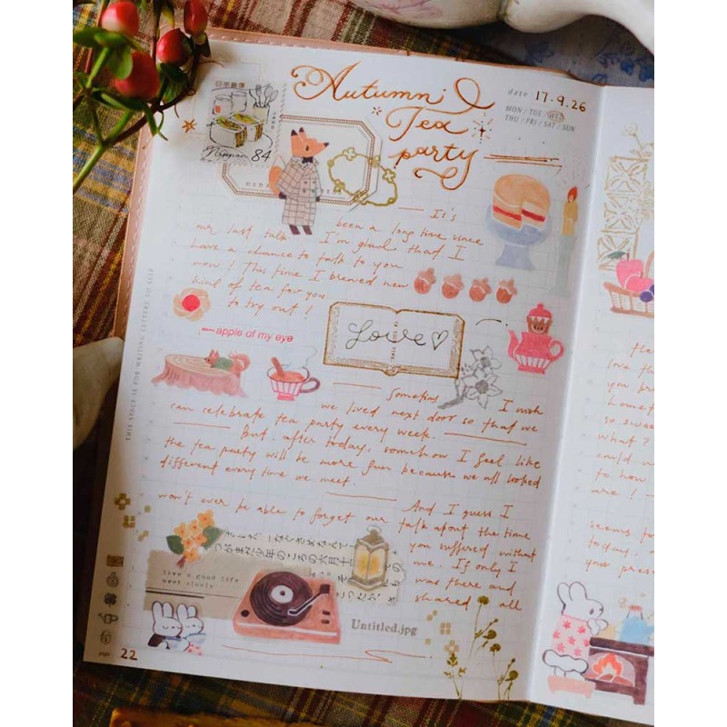 PET tape [Mate] Seasonal Tea Party Vol.2 [Pre-cortado] | Teayou