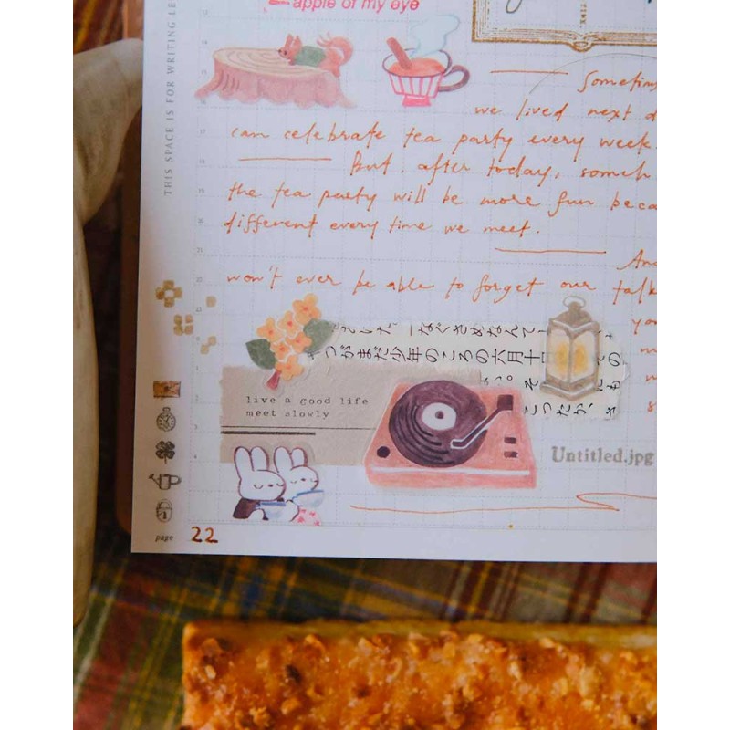 Seasonal Tea Party Vol.2 PET Tape [Matte] [Kiss-cut] | Teayou