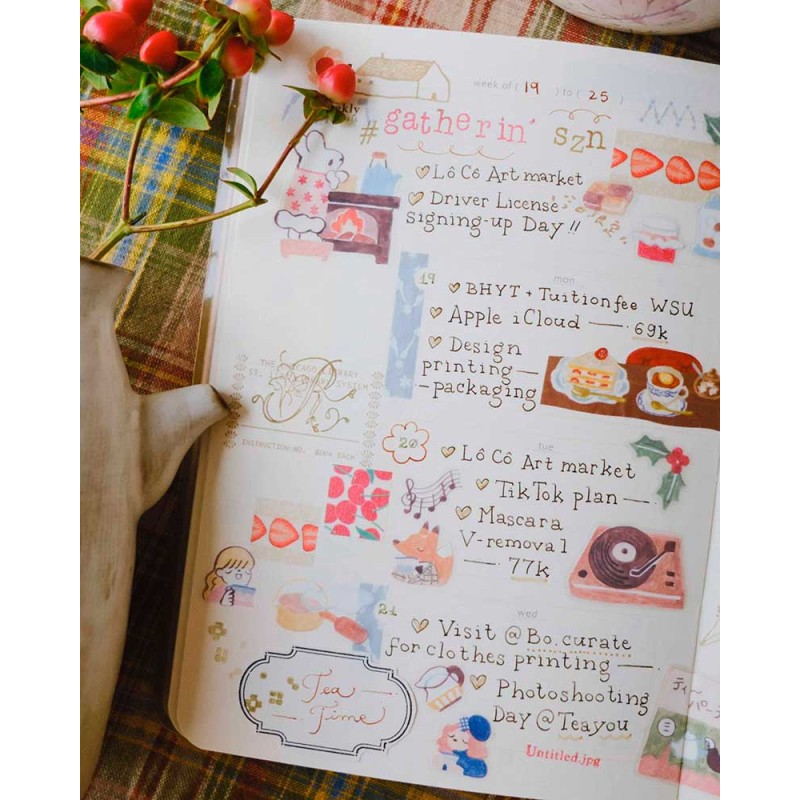 PET tape [Mate] Seasonal Tea Party Vol.2 [Pre-cortado] | Teayou