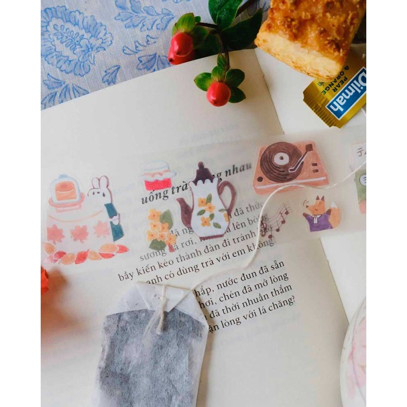 Seasonal Tea Party Vol.2 PET Tape [Matte] [Kiss-cut] | Teayou