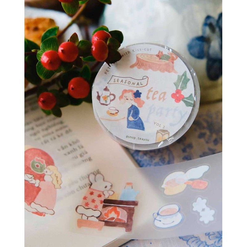 PET tape [Mate] Seasonal Tea Party Vol.2 [Pre-cortado] | Teayou