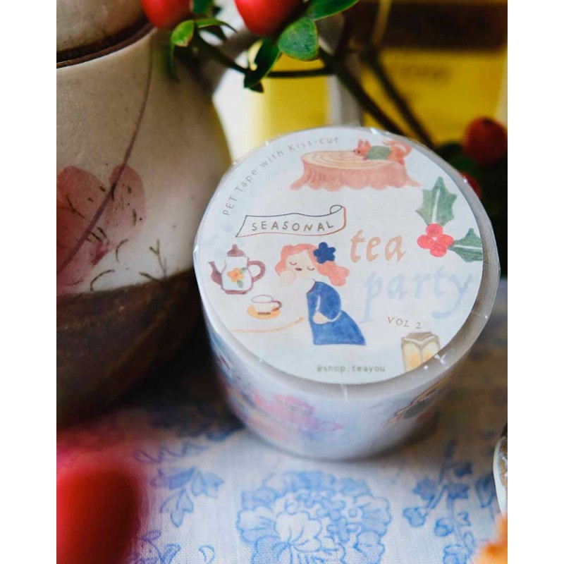 Seasonal Tea Party Vol.2 PET Tape [Matte] [Kiss-cut] | Teayou