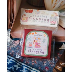 Mini Librito de Pegatinas Washi tape Reading Sleeping | Teayou