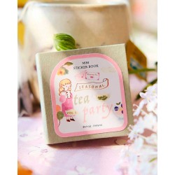 Mini Librito de Pegatinas Washi tape Seasonal Tea Party Vol.1 | Teayou