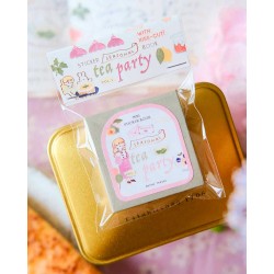 Mini Librito de Pegatinas Washi tape Seasonal Tea Party Vol.1 | Teayou