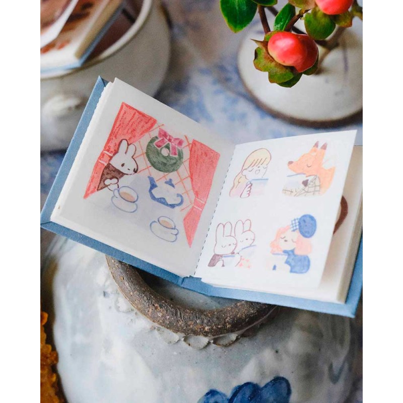 Washi tape Sticker book Seasonal Tea Party Vol.2 [Kiss-cut] | Teayou