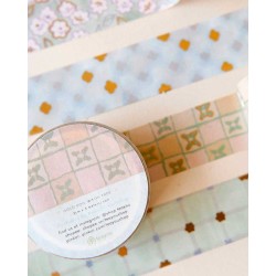 Washi tape Checked Clover [Gold Foil] - Seasons Decor | Teayou