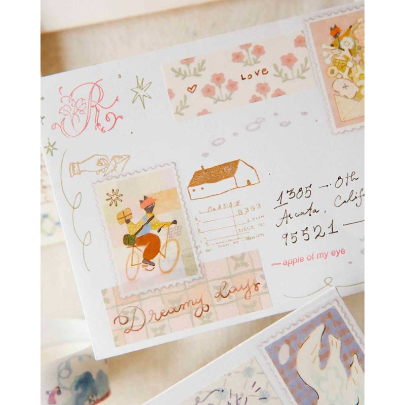 Aki Seasons Kisetsu - Kiritori Washi tape [Gold Foil] | Teayou