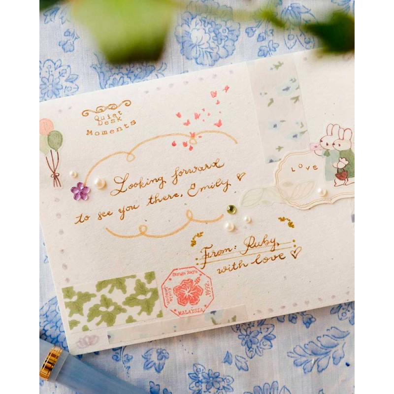 Fuyu Seasons Kisetsu - Kiritori Washi tape [Gold Foil] | Teayou
