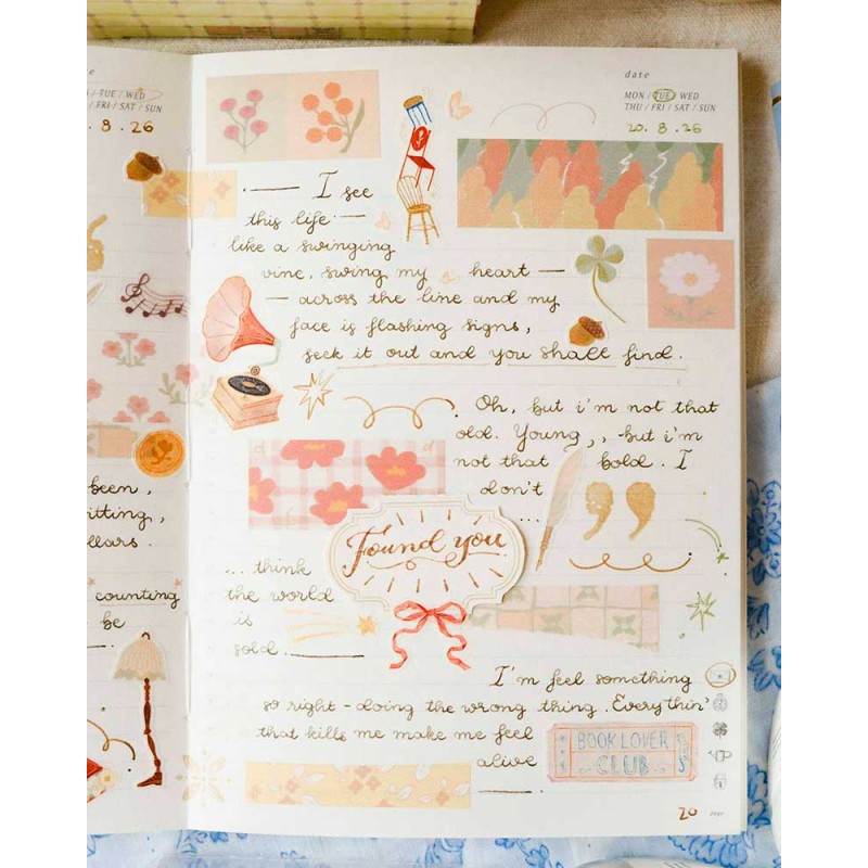 Fuyu Seasons Kisetsu - Kiritori Washi tape [Gold Foil] | Teayou