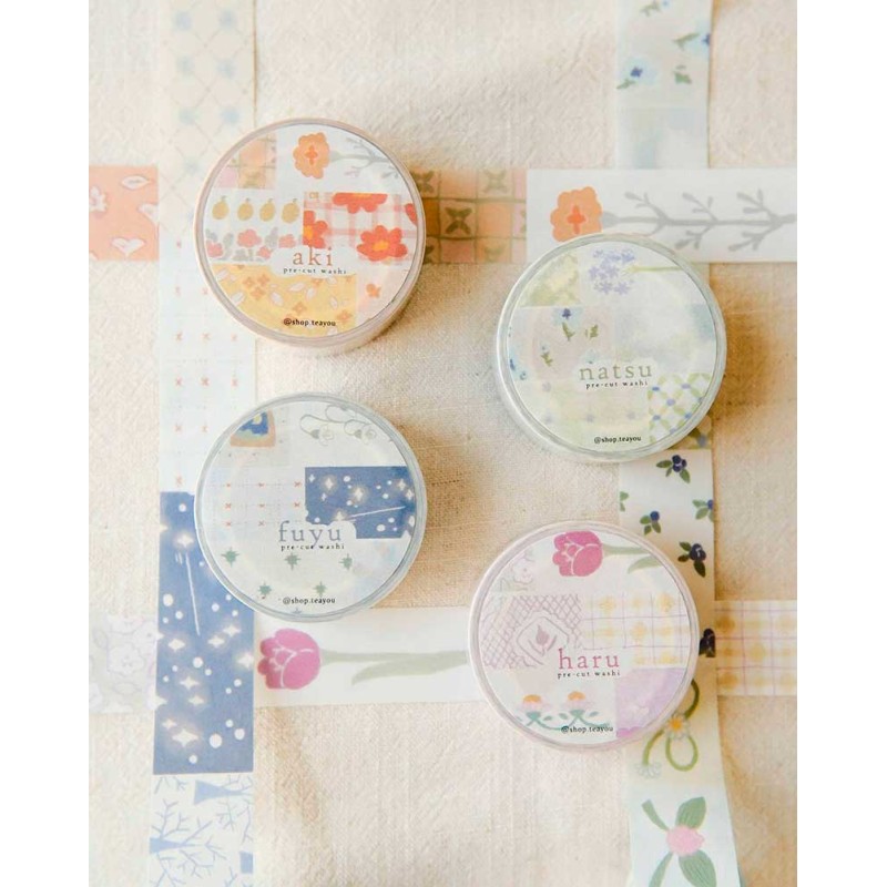 Fuyu Seasons Kisetsu - Kiritori Washi tape [Gold Foil] | Teayou